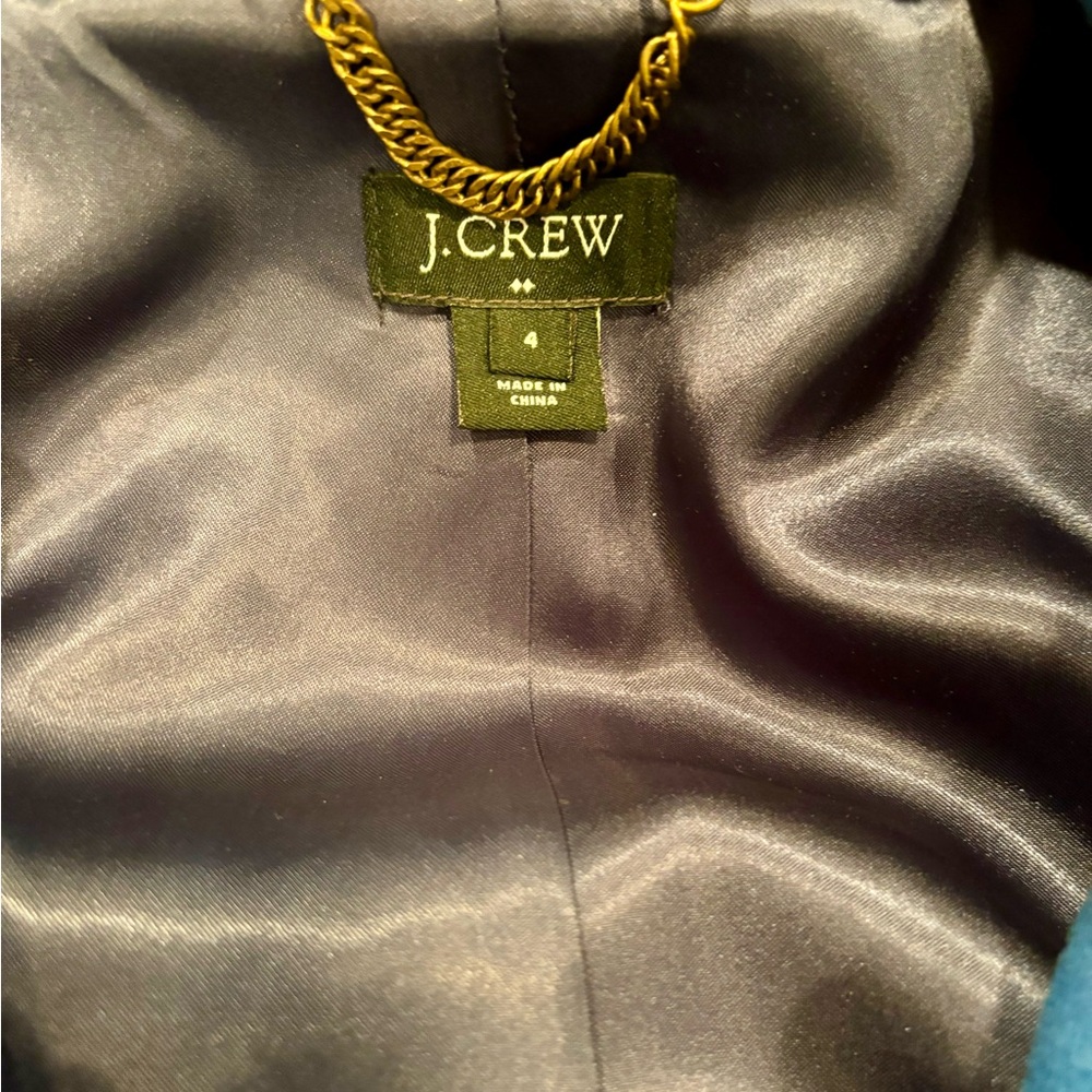J. Crew Factory Cobalt Cocoon Coat - Picture 3 of 4